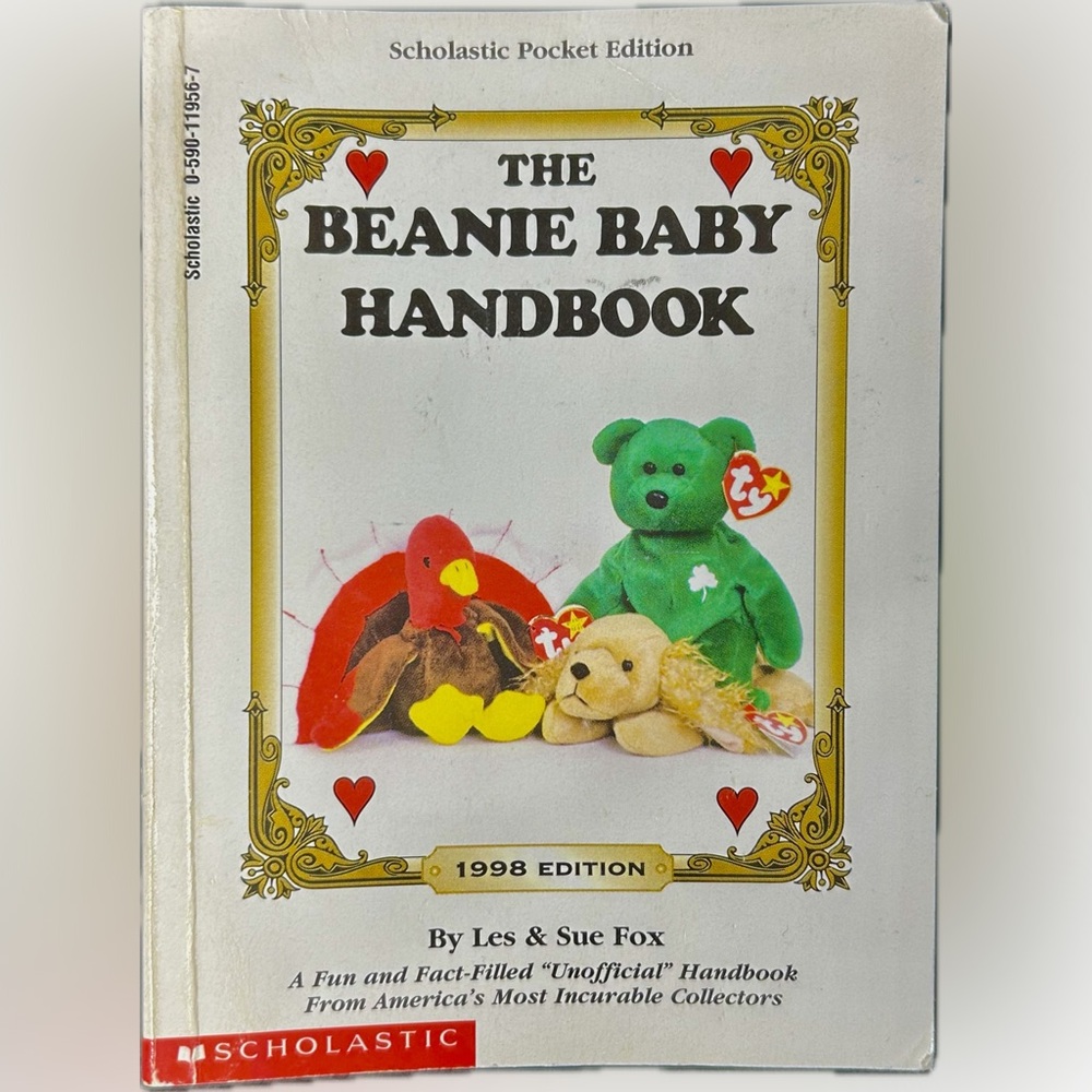 Vintage “The Beanie Baby Handbook” Pocket Edition 1998 Ty Scholastic Inc. Book